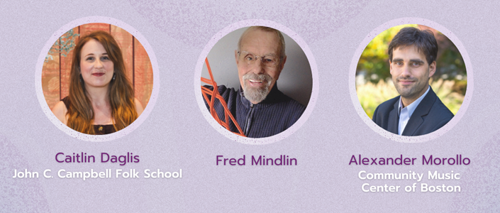 Graphic with headshots of Group 3: Caitlin Daglis, Fred Mindlin, and Alex Morollo